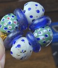 Fancy Rare Floral Antique Venetian Glass Trade Bead African Beads 