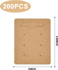 200 Pack Earring Display Cards  2 X 2 8 Inch Jewelry Holder Cards