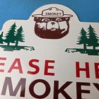 Vintage Forest Service Sign - Smokey Bear Hiking Wilderness Gas Porcelain Sign