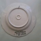 Vintage Turkish Kutahya Pottery Hand Painted Plate Stamped 10  Wall Hanger