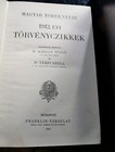 Collection Of Old Books With The Hungarian Legislation  1871-1912 