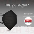 50 100pcs Black Kn95 Face Mask 5 Layer Disposable Respirator