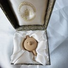 Vintage Miniature Chinese Zisha Clay Teapot Decorative Silk Box Collectible