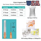 100pcs pack Dental Endo Irrigation Needle Syringe Tips Disposable 25g 27g 30g
