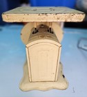 Vintage Baby Scale Cream Color  Metal  weighs 30 Pounds By Ounces  Nursery Scale