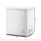 Frigidaire 5 0 Cu Ft Chest Freezer  White     Compact Deep Freezer For Garage  New