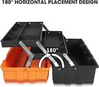 17  Plastic Tool Box  3-tier Multi-function Storage Portable Toolbox Organizer