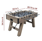 Table Foosball Soccer Game Indoor 55 Inch New Arcade Room Wood Set Competition
