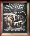 Motley Crue Autographed Professionally Framed 2012 Tour Poster Vince Nikki Mick