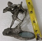 1932 Rawcliffe Pewter Model Ra 349 Wizard  Staff  Eagle   Hologram Pool Rare Vtg