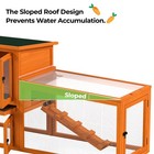 Coziwow 94  Rabbit Hutch Chicken Coop Wooden Small Animal House Backyard Outdoor