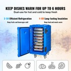 Insulated Food Pan Carrier Stackable Catering Dishbox 127qt Chafing Dish
