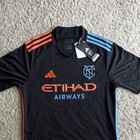 Adidas New York City Fc Nycfc Soccer Jersey Black Mens Size M Mls Etihad
