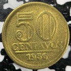 1956 Brazil 50 Centavos  many Available  High Grade   1 Coin Only  Km 566