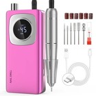 Rechargeable Electric Nail Drill - Professional Acrylic Gel Nail File   Polishin