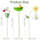 6pc Metal Spring Garden Decoration Stakes For Plant Pot Yard Decor Yard Stakes 
