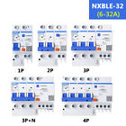6-63a 2 3 4 Pole 1p n 3p n Rcd Rcbo Residual Current Circuit Breakers Type C Nxb