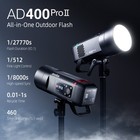 Godox Ad400pro Ii Outdoor Flash Strobe Light 400w Ttl All-in-one Outdoor Flash