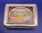Vintage The Packer Mfg  Co  Inc   packer s Tar Soap  Metal Tin Container   Usa 