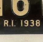 Rhode Island 1938 License Plate C 1610 Ocean State Sea Providence Ri