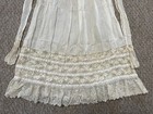 Antique Victorian Edwardian Christening Gown Lace Baptism Baby Or Doll Dress 39   