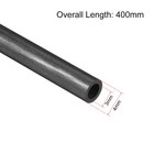 Carbon Fiber Round Tube 4mm X 3mm X 400mm Carbon Fiber Pultrusion Tubing 3 Pcs
