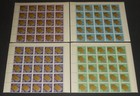 Panama 456-456j  1964 Winter Olympic Medals Set Of 11 Blocks Of 25 Nh