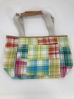 Purse Tote Bath   Body Works Plaid   Victoria Secret Polka Dot Lot Of 2 