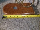 Rare Vintage Kaleidoscope Music Wood Box With Stained Glass Wheels Rotation Read