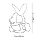 Mr Rabbit Metal Cutting Dies And Clear Stamps Easter For Diy Scrapbooking Craft