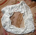 Exquisite Antique 1800 s Honiton Made Lace Flounce Victorian Cream White