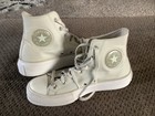 Converse High Top Womens Sneakers White Leather Chuck Taylor Logo Us Size 9