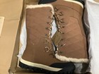 Nib Bearpaw Isabella 1705w Brown Snow Boots Winter Fur Size 10