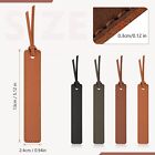 4 Pcs Leather Bookmark  Classic Stitched Bookmark  Bookmarks With Leather Rop   