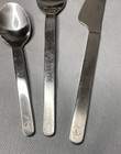 Vintage German Lufthansa Airlines Knife Spoon Fork Set Cutlery By Wolf Karnagel