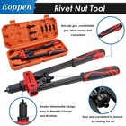 500pcs Rivet Nut Tool Kit  Rivnut Tool Kit With 8 Metric And Sae Mandrels  m5   