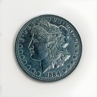 Vintage Oversized 3 Inch 1884 Novelty Morgan One Silver Dollar Large Coin