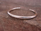 Native American 3 16  Navajo Indian Sterling Silver Bracelet - Tahe