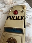 Vintage 1960s Tin Toy Police Car Battery Operated Japan