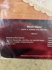 85326 Bucilla Felt Kit White Christmas Skirt 2006 New Open Packaging