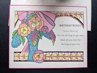 Vintage Unused Birthday Greeting Card W  Original Lined Envelope 1920s Nos