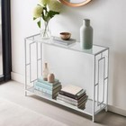 Mirrored Console Table Sofa Vanity Table Entryway Table W  Storage For Hallwal