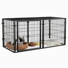 48 Inch Dog Pen Pet Playpen Kennel Fence Puppy Exercise Barrier Outdoor Indoor