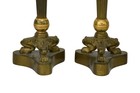 Bronze Candlesticks  7 3 4 h X 3 w