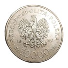 1990 Poland 10 000 Zloty Coin 10th Anniversary Of Solidarity Solidarnosc Y-195