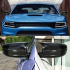 Real Carbon Fiber For 2011-2023 Dodge Chrysler 300 Charger Side Mirror Cover Cap