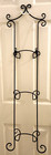 Black Metal 3-tier Wall Plate Rack With Scroll Work On Top And Bottom 40 X 9 