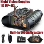    4k Night Vision Goggles 112mp Infrared Digital Binoculars 12x Zoom For Darkness