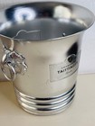 Vtg Tattinger Champagne Reims Silver Metal Wine Ice Bucket