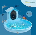 Nature   s Rhythm Smart Bird Bath With Camera Outdoor Garden Nib